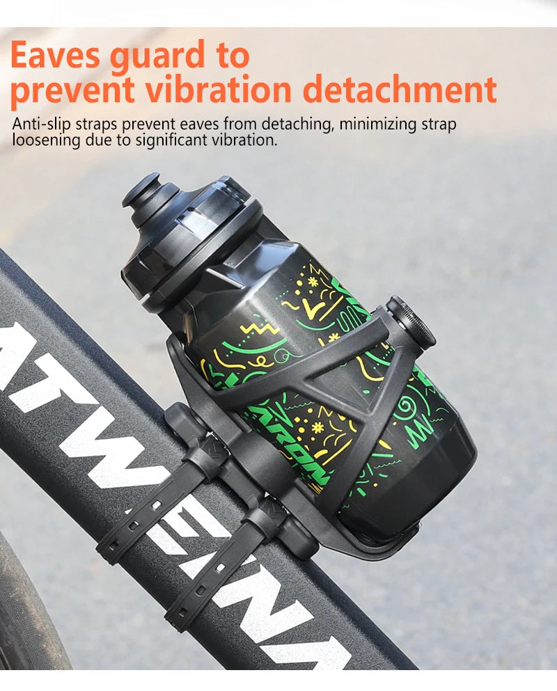 ATWEINA Silicone Water Bottle Adapter Frame Integrated Water Bottle Strap Anti-slip And Shockproof Water Bottle Adapter