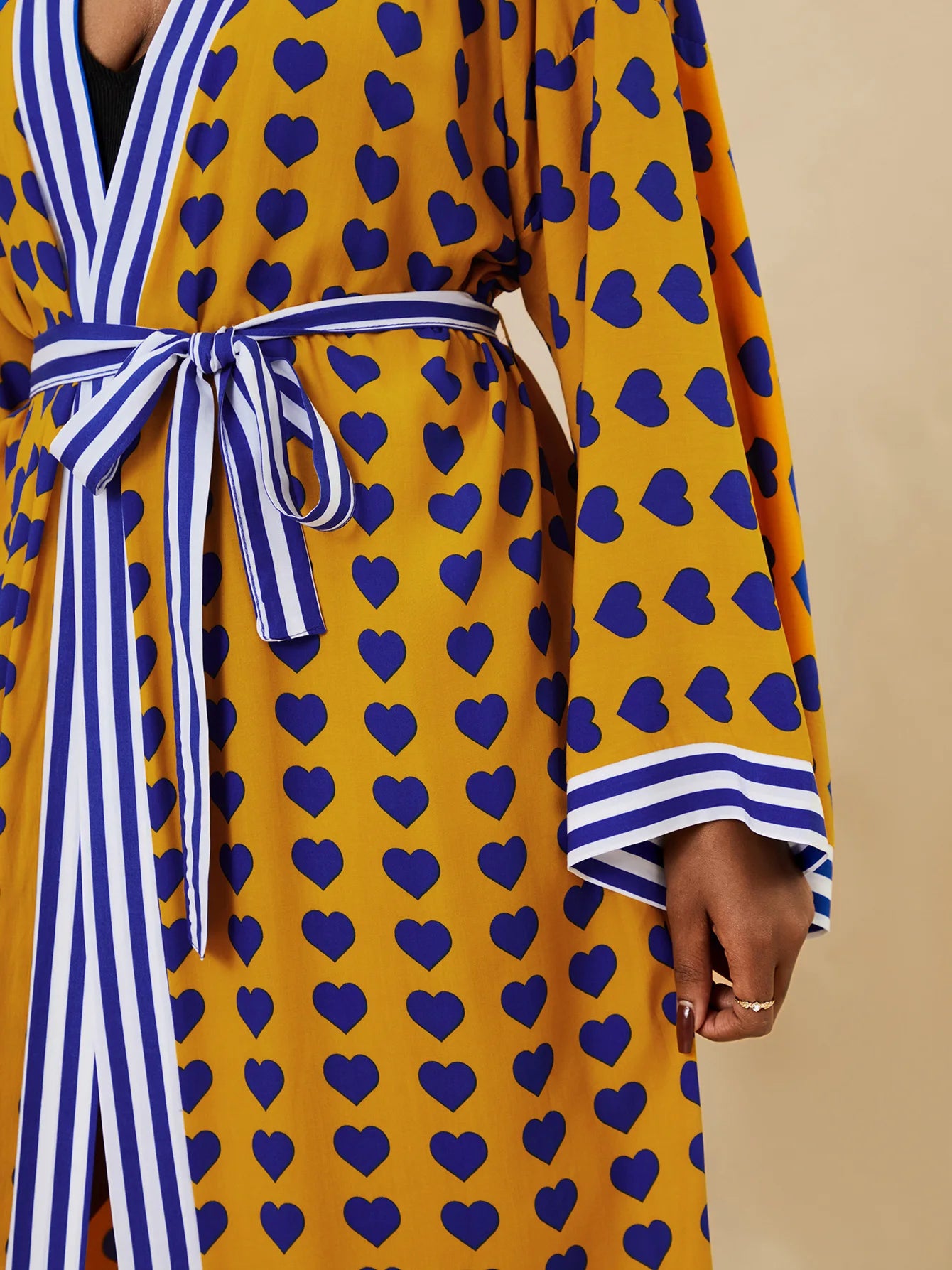 Zebra Beach Cover Ups for Women Long Sleeve Kimono Dress Self Belted Rayon Elegant Pareo 2023 Bathing Suits Holiday Beachwear