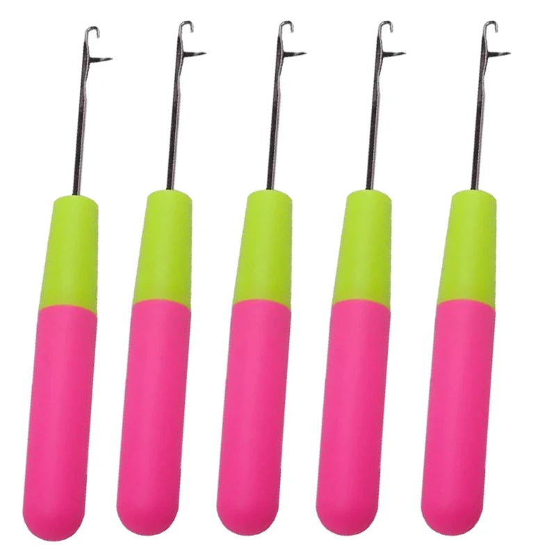 Crochet Hook Plastic Crochet Hook Needle For Hair Weaving Hook Needles 1/3/5Pcs Dreadlock Knitt Hair Weaving Crochet Needle Hook