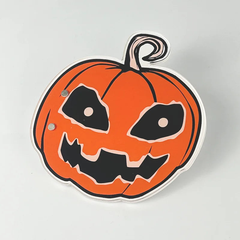Halloween Ghost Pumpkin Head Acrylic Pallet Grafted Eyelash Show Board Hand Plate Lash Holder Eyelash Extension Pallet
