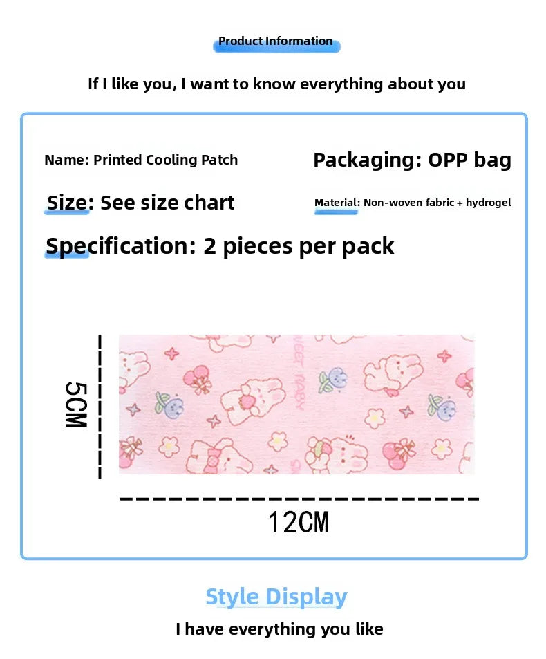 Cooling Gel Patches Summer Essential Refreshing Ice Pack Student Brain Boosting Cooling Patch Mobile Phone Cooling down