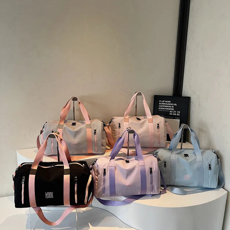 Fashion Travel Bags For Women Large Capacity Men's Sports Bag Waterproof Weekend Sac Voyage Female Messenger Bag Dry And Wet