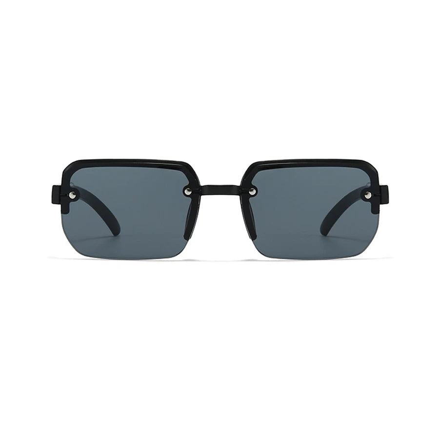 Rimless Sunglasses Rectangle Fashion Popular Men Shades Small Square Sun Glasses For Female Male Summer Traveling Oculos