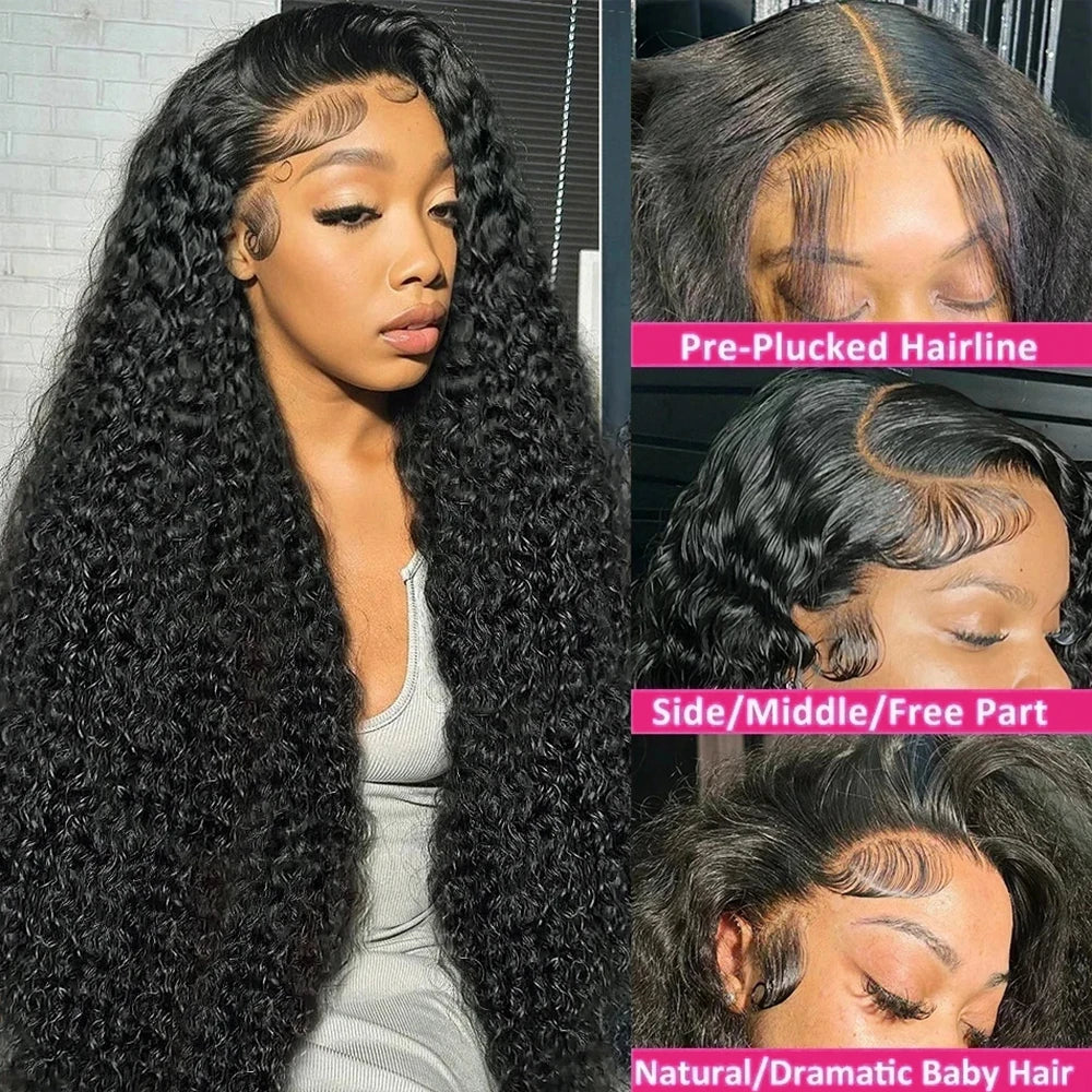 360 Full Lace Wig Human Hair Pre Plucked 250 Density Human Hair Wigs Body Wave 13x6 HD Lace Frontal Wig Glueless Wig  human hair