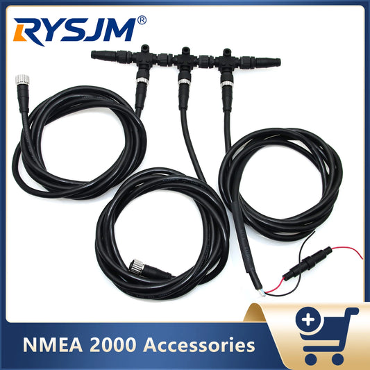 NMEA 2000 Cable Adapter Terminal Marine Boat 3 ports 6 ports Adapter T-type Adapter 0.5M ~ 4M Cables NMEA 2000 Accessories