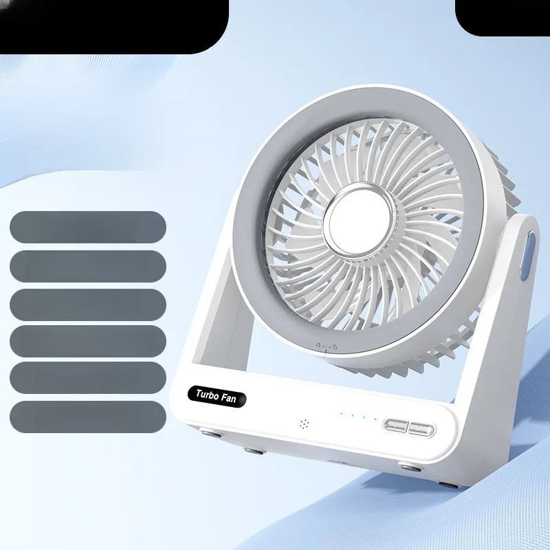 Desk Fan with Smart Voice Control Timer Wall Mountable Mini Portable USB Circulator Fan for Home Office