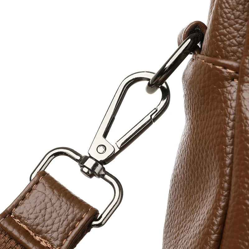 Genuine Brand Top Quality Soft Leather Casual Tote Bags for Women Handbag Luxury Female Shoulder Crossbody Sac Winter Style Bag