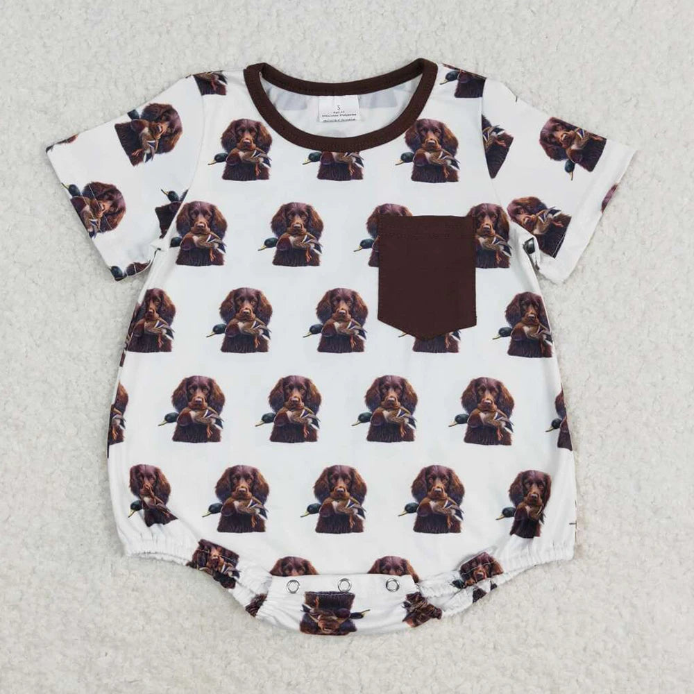 Hot Sale Kids Designer Clothes Boys Camo Branches Short Sleeve Rompers Boutique Infant Baby Boys Rompers Toddler Boy Jumpsuits