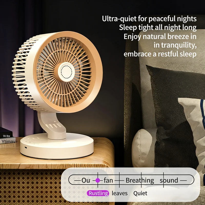 2 In 1 Desktop Wall Mount Air Circulator Fan, Quiet Oscillating Cooling Fan With Remote Control For Bedroom Office