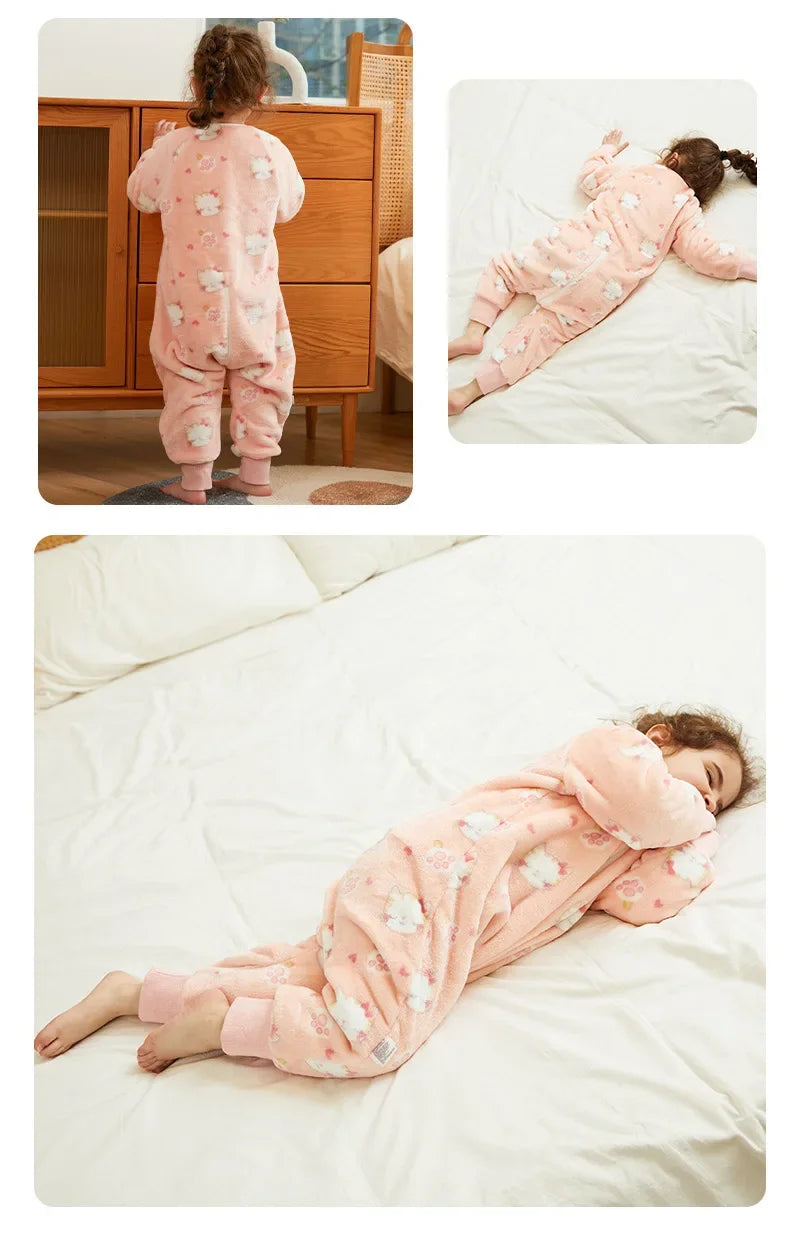 Kids Animal Dinosaur Kigurumi Costume Cosplay Cartoon Jumpsuit for Children Halloween Christmas Girls Boys Hooded Pajamas Onesie