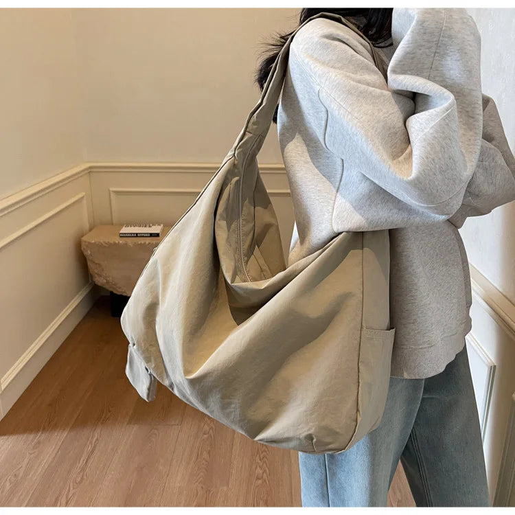 Women's Handbag Large Women Shoulder Shopper Bag Canvas Luxury Designer Cloth Tote Bags for Woman Big Female Daily Commuter City