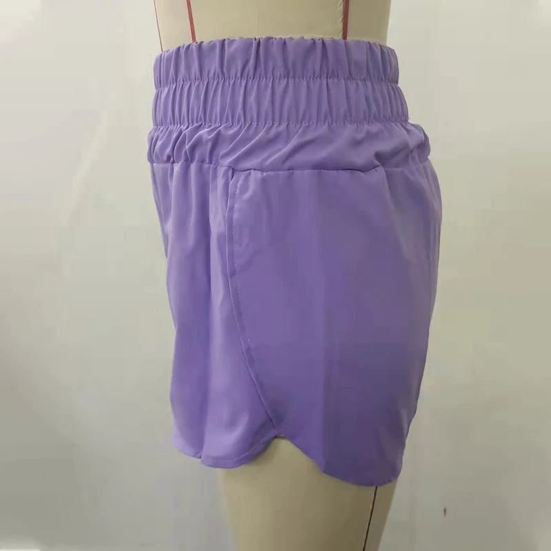Women Shorts Gym Sports Casual Jogging Running Fitness Trouser Lady Elastic Waist Summer Streetwear Home Fashion Short Pants New