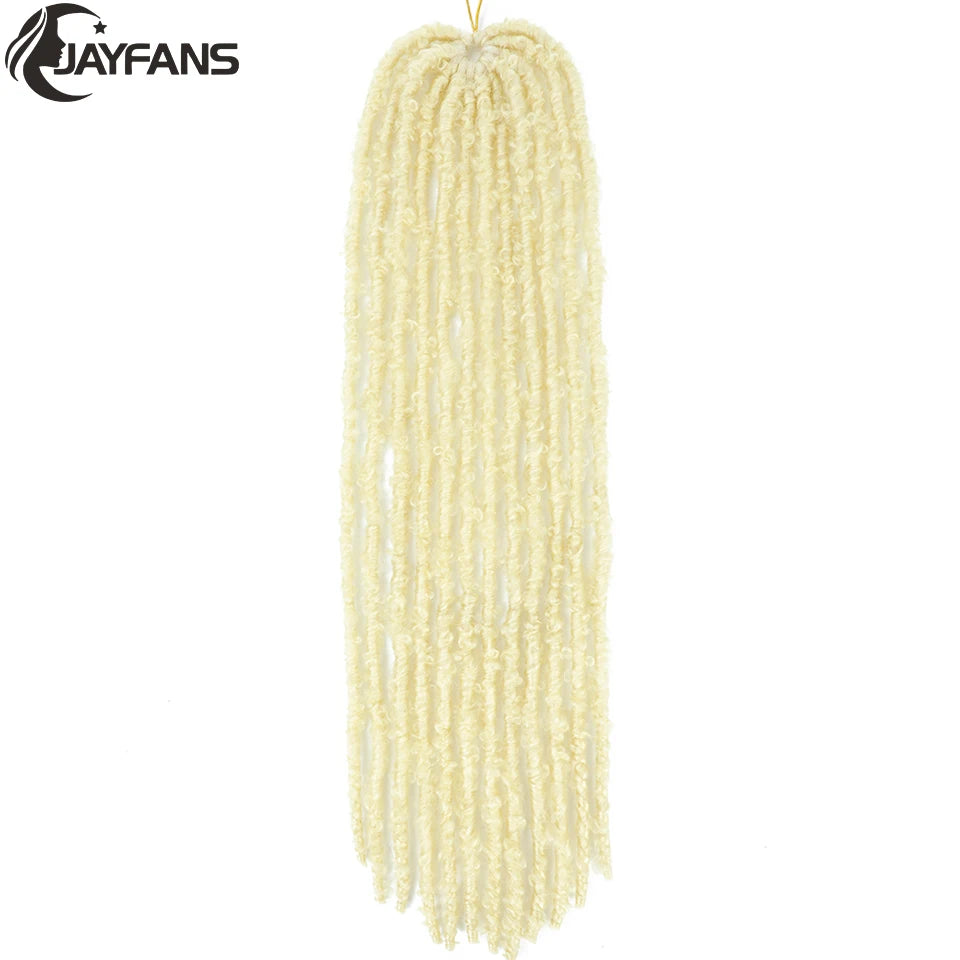 18 24 Inch Butterfly Locs Crochet Hair Extensions Synthetic Distressed Butterfly Soft Locs Crochet Braids Hair for Black Women