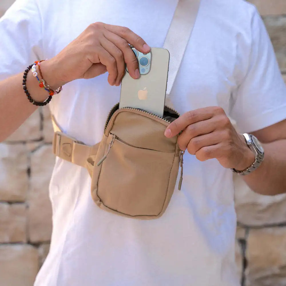Mini Sport Chest Bag for Men And Women Small Backpack Crossbody Phone Bag Fashionable RFID Anti-Theft