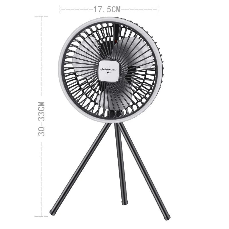IRALAN Modern Fan light Portable And Adjustable Wireless USB Electric Fan Dual Mode Use For Home Office Travel Outdoor Camping