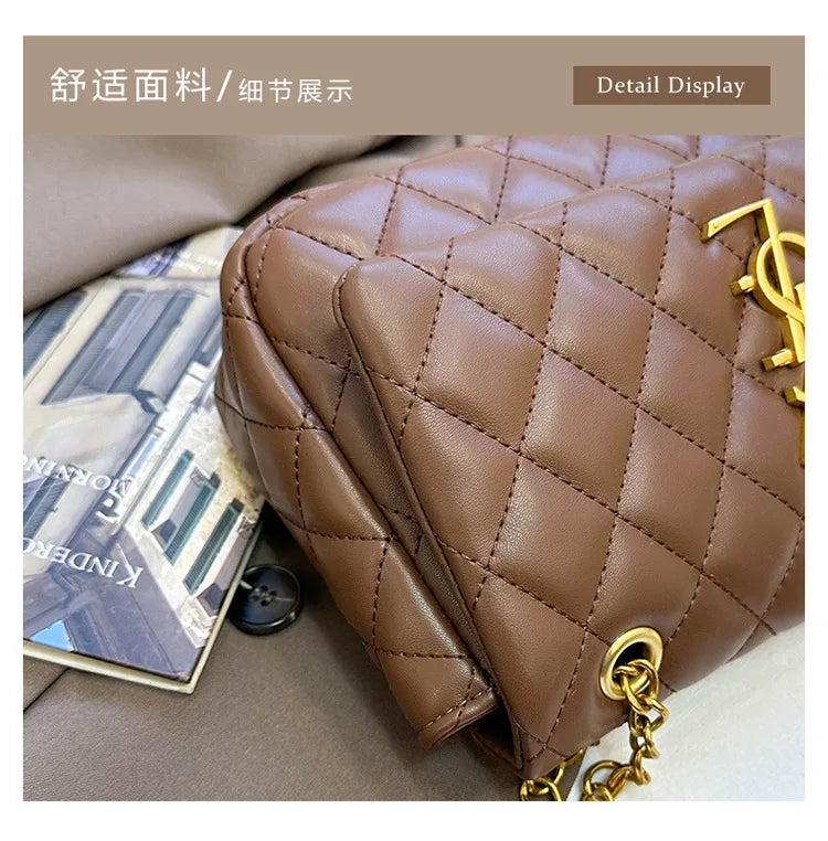 Fashionable Chic High-End Diaper Bag For Women Designer Leather Crossbody Handbag Large Capacity Trendy Tote Bag