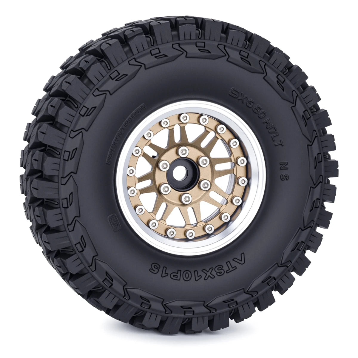 4Pcs 1.9 Aluminum Beadlock Wheel Rims Adjustable Offset 12mm Hex for 1/10 RC Crawler Car TRX4 TRX6 SCX10 90046 GEN7 8 D90 Parts
