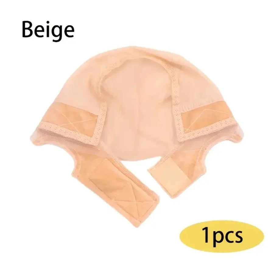 Lace Wig 9*6 Caps for Women, Wig Caps with Grip Band Glueless Wig Grip Synthetic Cap, Non-Slip Adjustable Elastic Headband