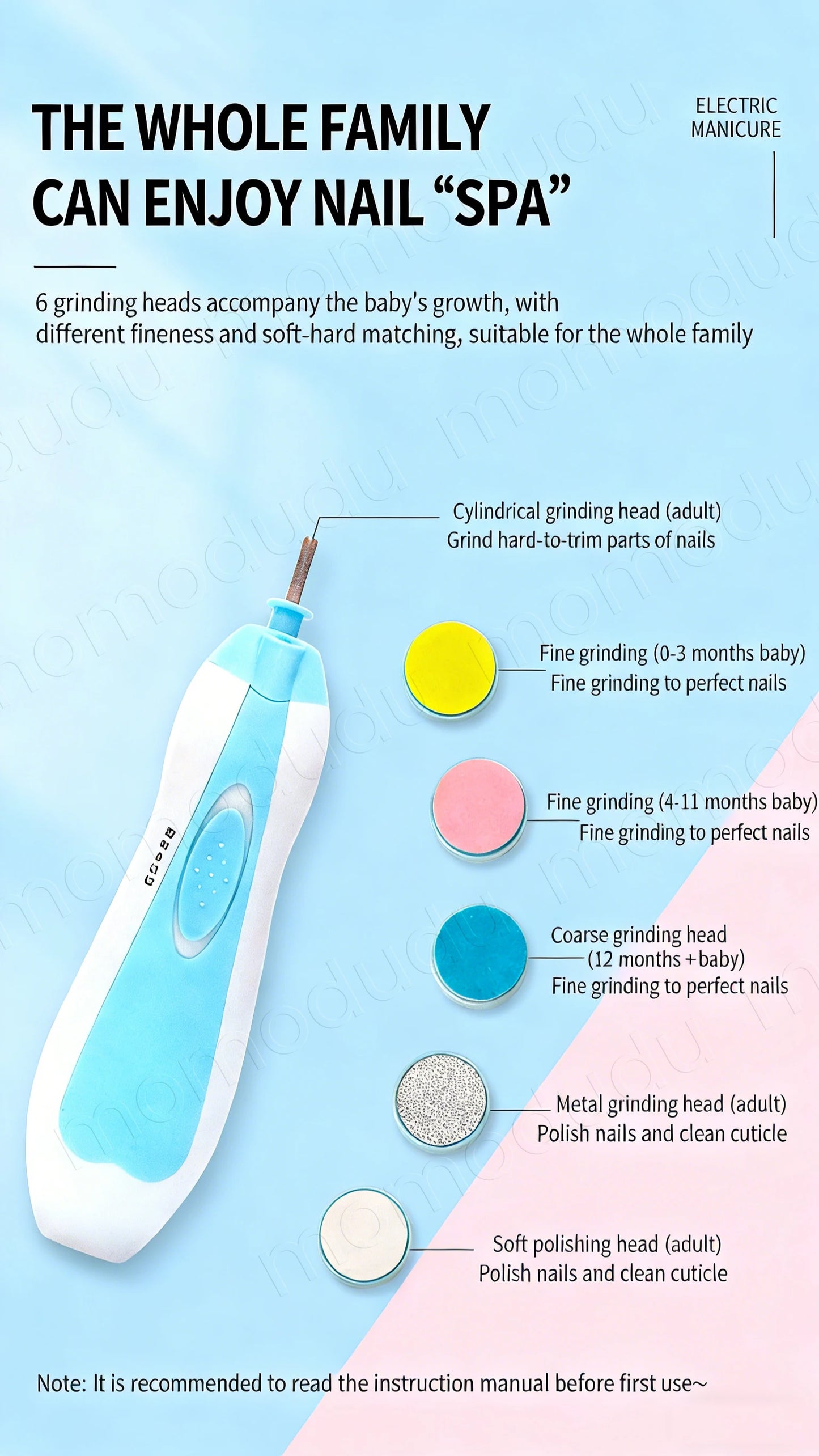 Multifunctional Electric Baby Cutter Trimmer Manicure Tool Set Baby CareNail Trimmer Baby Nail File Clippers Toes Fingernail