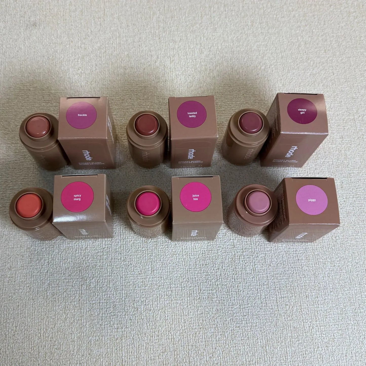 Rhode Skin Pocket Blush Stick Lip Cheek Hydrating Stick Natural Rouge Powder Blusher Cream Lipstick Cheek Teacup Candy Color
