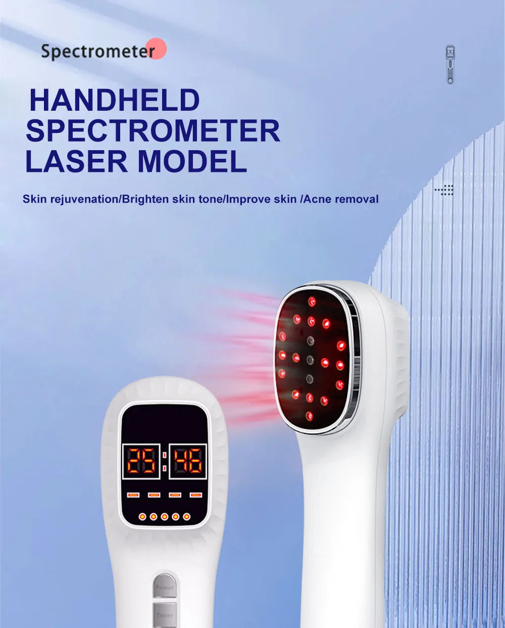 650nm+808nm Handheld Face Body Red Light Infrared Beauty Device Skin Rejuvenation Muscle Joint Body Fatigue Relief Health Care
