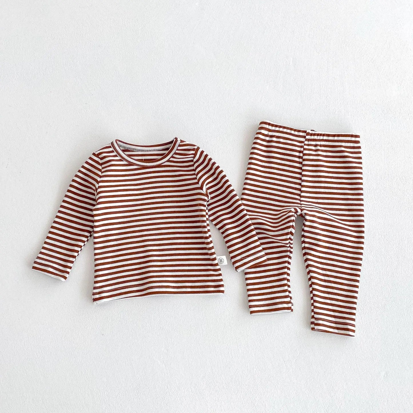Baby Girl Boy Autumn Winter Christmas Cute Sleeveless Bodysuit Long Sleeve Striped Top Pants Infant Bibs Newborn Clothes B6091