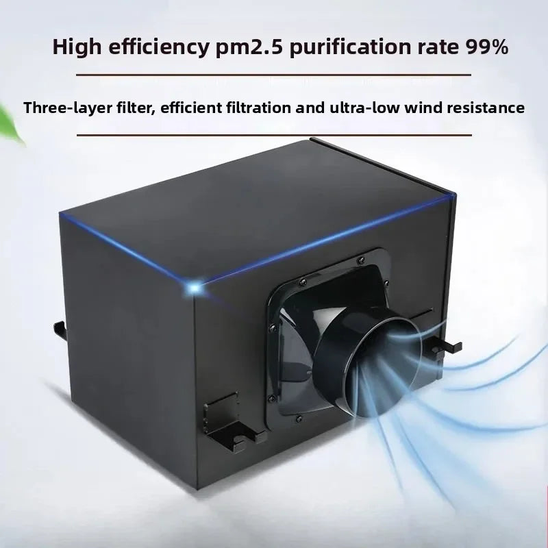 2026 Fresh Air Intake Inline Filter Box With Pre-filter, Activated Carbon and HEPA filter For HVAC System to Intake Fresh Air