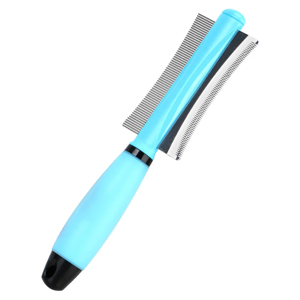 For Cat Grooming Tool Easy Deshedding Brush Pet Hair Comb Double-Sided For Cat Dog Hair Remover For Long Small Hair Dog