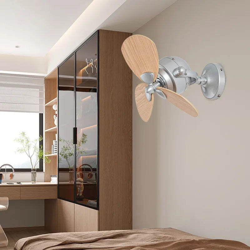 Creative Shaking Head Ceiling Fan 16 Inch Mini Living Room Bar Balcony Corridor Ceiling Wall Dual Purpose Fan Wall Mounted Fans