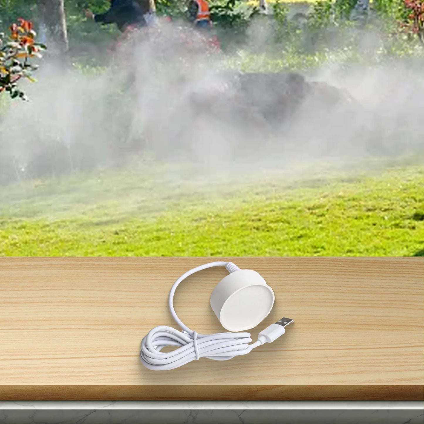 1 Pcs 5V USB Fountain Mist Maker Small Rockery Water Fish Tank Landscaping Mist Maker Garden Outdoor Sprayer