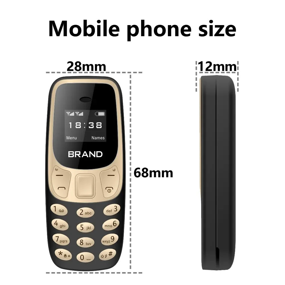SERVO BM10 Super Mini Mobile Phone Dual SIM Magic Voice Dial Bluetooth Earphone Auto Call Recording Blacklist Mp3  2G Cellphones