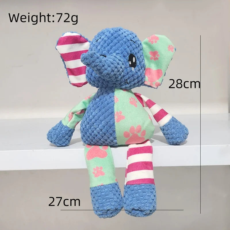 Pet Plush Squeaky Toy Durable Bite Resistant Soft Stuffed Vocal Chew Toys For Dog Puppy Cat Interactive Training Pet Supplies