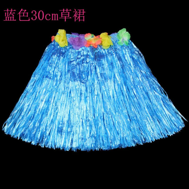 Halloween length30cmHula dance costume with garland for performance, Hawaiian children's hula outfit