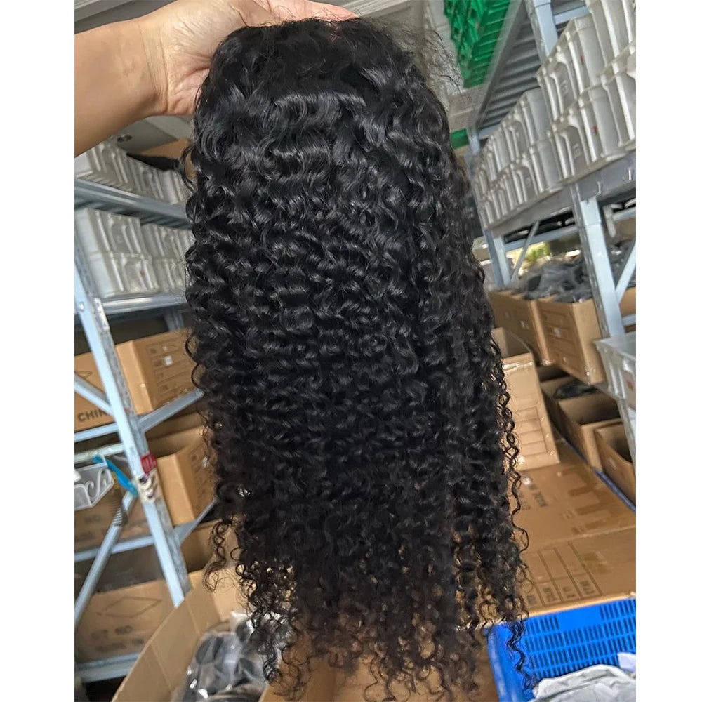 5*5 No Glue Deep Wave Human Hair Wigs Pre Plucked Brazilian Human Hair Lace Frontal Wig 13*6 Pre-Cut Wear and Go Lace Front Wig