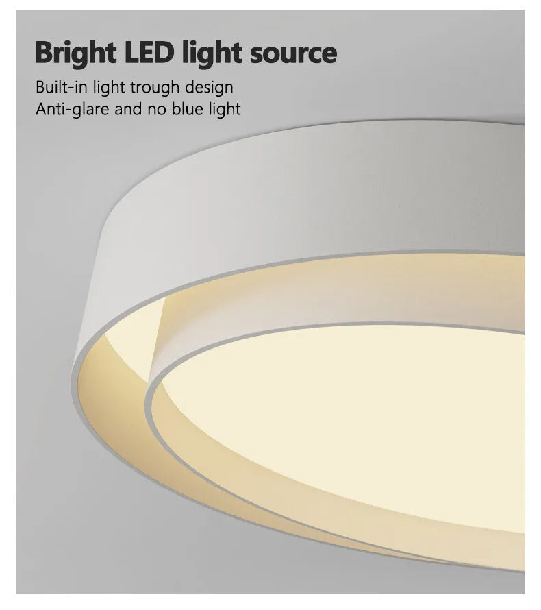 Nordic Bedroom Ceiling Lamp Minimalist Modern Ceiling Light for Living Room Kitchen Study Home Indoor Lighting Decor Fixtures