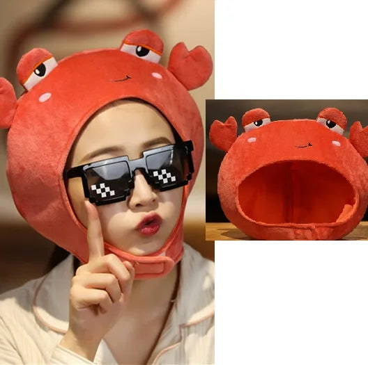 Halloween Costume For Adult Funny AFunny Plush Party Hats for Men Women Girls Boys Cosplay Christmas Holiday Beanies Y2K