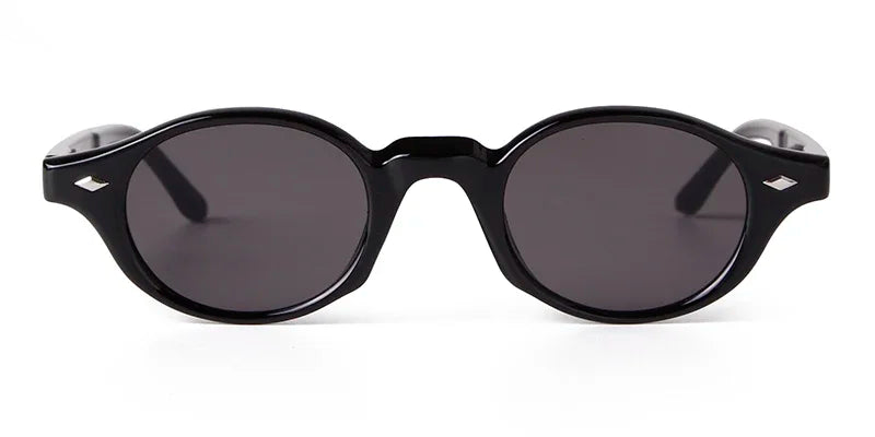 Retro Small Oval Sunglasses Women Brand Design Rivet Blue Tortoise Shell Sun Glasses Outdoor Men Shades Female UV Oculos De Sol