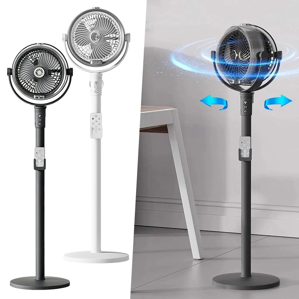 3 In 1 Smart Remote Control Humidifier Floor Fan,Multifunctional Oscillating Standing Desktop Circulating Fan,4 Speed Adjustable