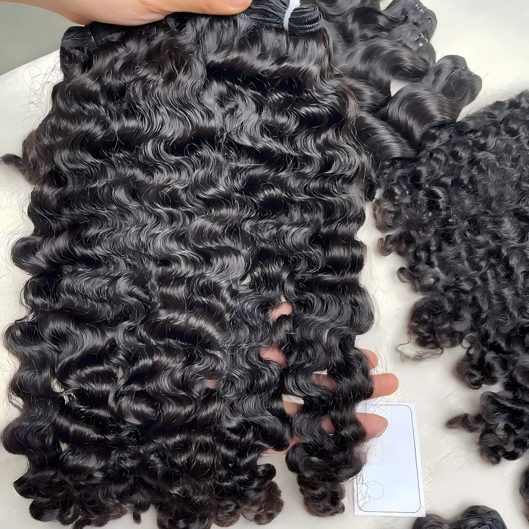 30 Inch Burmese Curly Bundles 100% Human Hair  Brazilian Virgin Remy Hair Extensions 1/3/4 Bundles Raw Hair Bundles Double Weft
