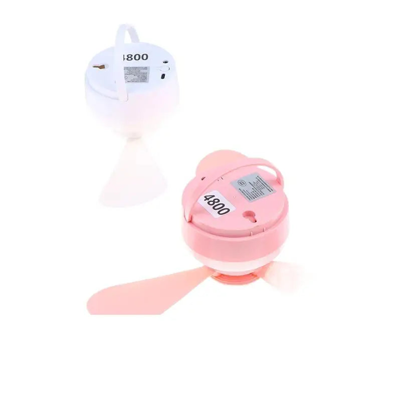 USB Rechargeable Ceiling Fan With Light Remote Control Portable Small Fan Lamp Ceiling Fans For Bedroom Dorm Camping Tent