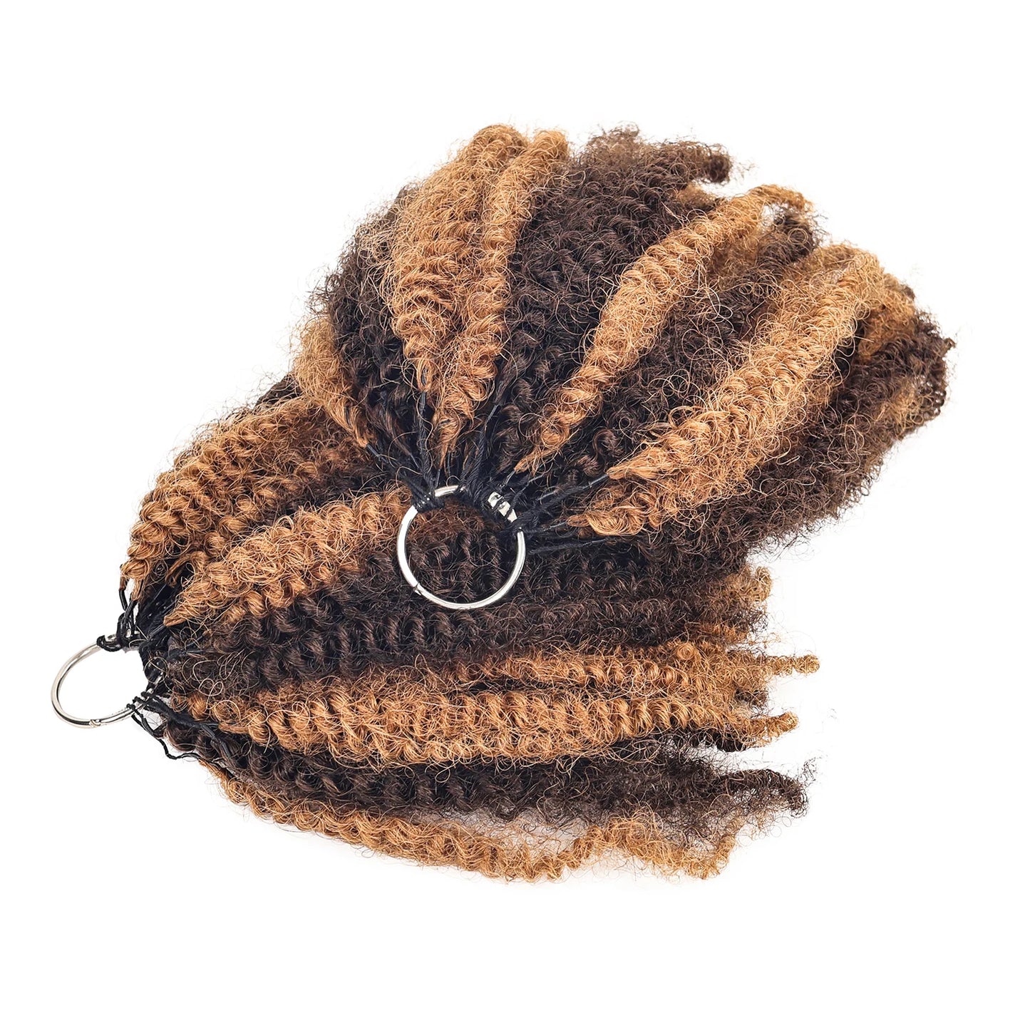 12A Afro Kinky Braiding Human Hair #430 Curly Extensions Crochet Braiding Hair 12-18Inchs  Pre-Separated Crochet Feather Hair