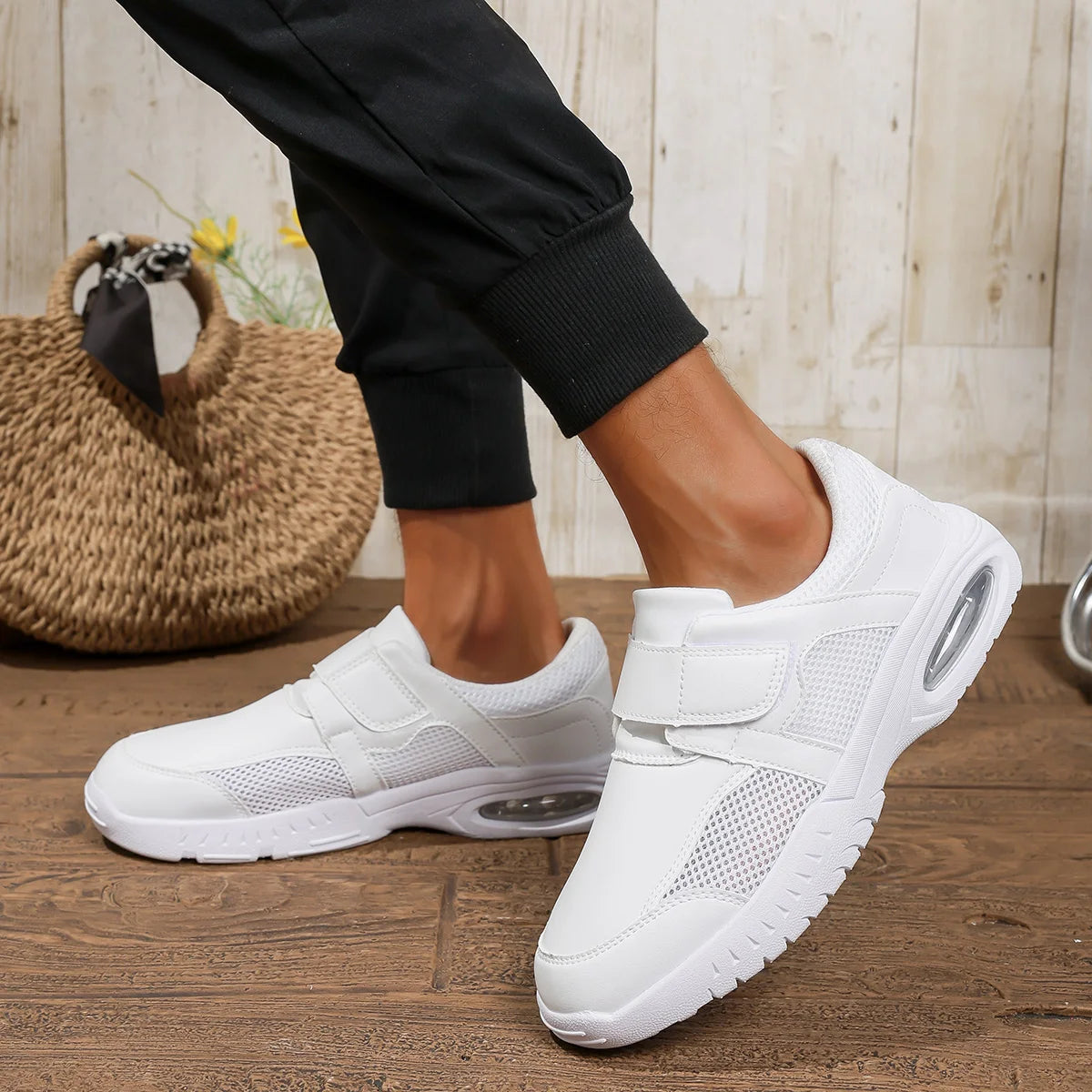 Pure White Nursing Shoes For Doctors Nurses Hospital Working Men Women Leather Sneakers Anti-skid Big Size 48 49