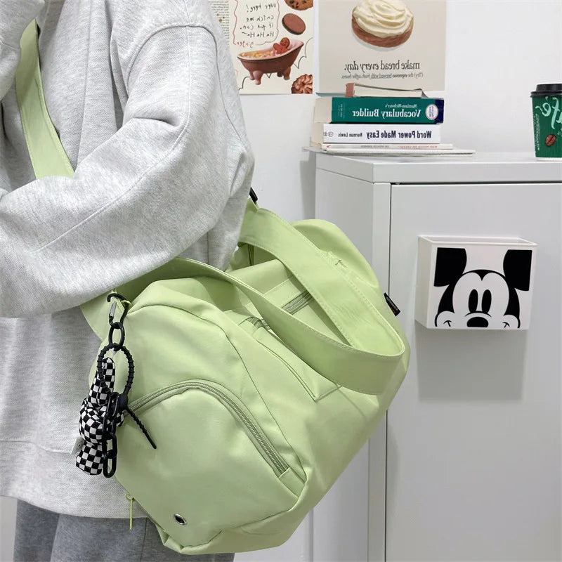 Large Crossbody Travel Tote Bags for Women 2024 Canvas Shoulder Messenger Bag Sports Yoga Satchels Fashion Woman Handbag