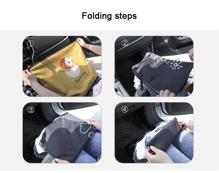 Car Magnetic Curtain In The Car Window Sunshade Cover Cartoon Universal Side Window Sunshade UV Protection For Baby Children