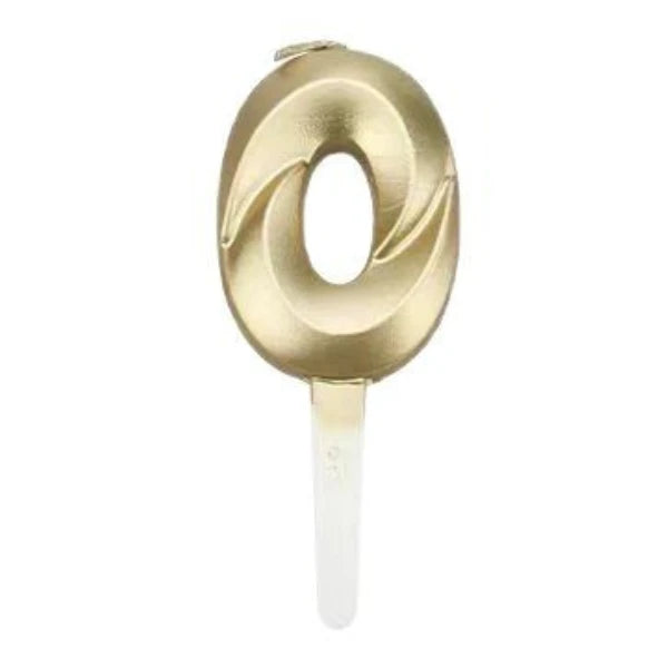 3D Gold Diamond Number Candles – Large Birthday Cake Topper for Wedding Anniversary & Party Home Celebration