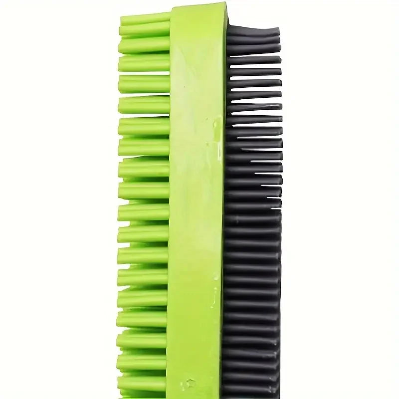 Silicone Pet Hair Brush with Massage - Dog Cat Grooming Tool, Easy Clean for Clothes Car Furniture