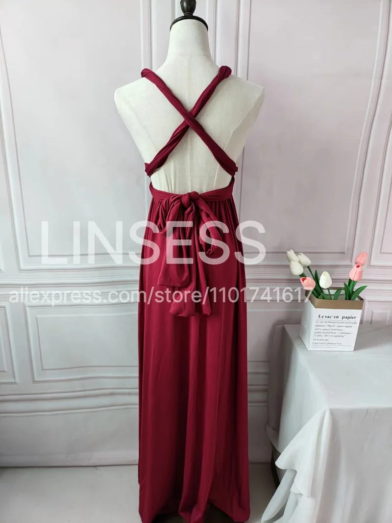Multiway Maxi Dress Bridesmaid Dress Infinity Cocktail Dress Floor Length Bridesmaid Dress Maxi Dress for Bridesmaid Gifts