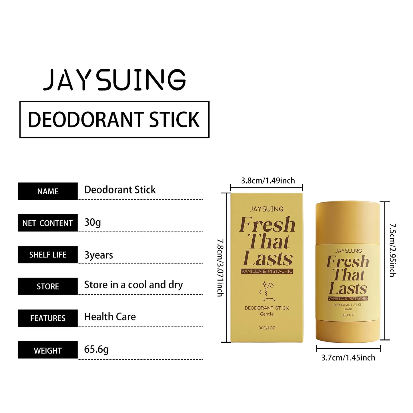 Vanilla Deodorant Antiperspirant Remove Underarm Body Bad Odor Refreshing Lasting Aroma Anti Sweating Portable Perfumed Stick