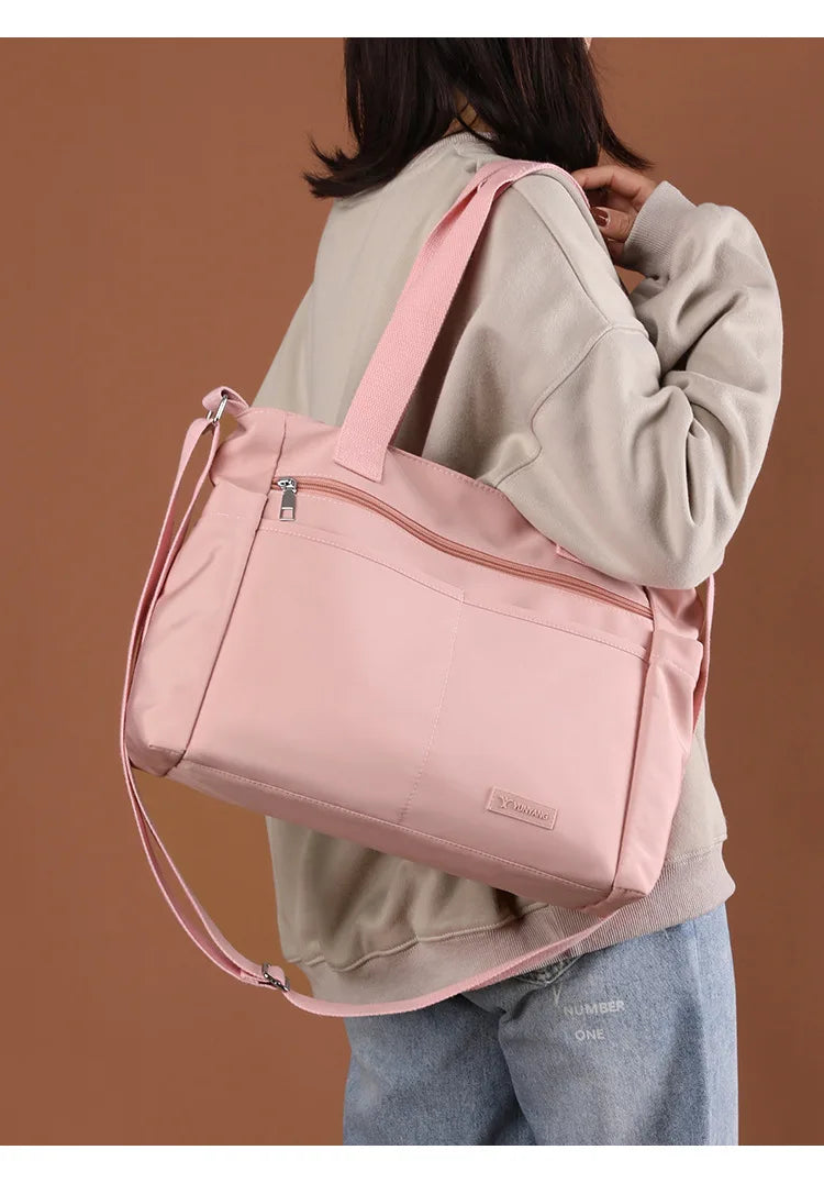 Women Bag Crossbody Nylon Large Capacity Shoulder Bag Lightweight Handbag Maternity Diaper Baby Bag For Mom Travel Dropshipping