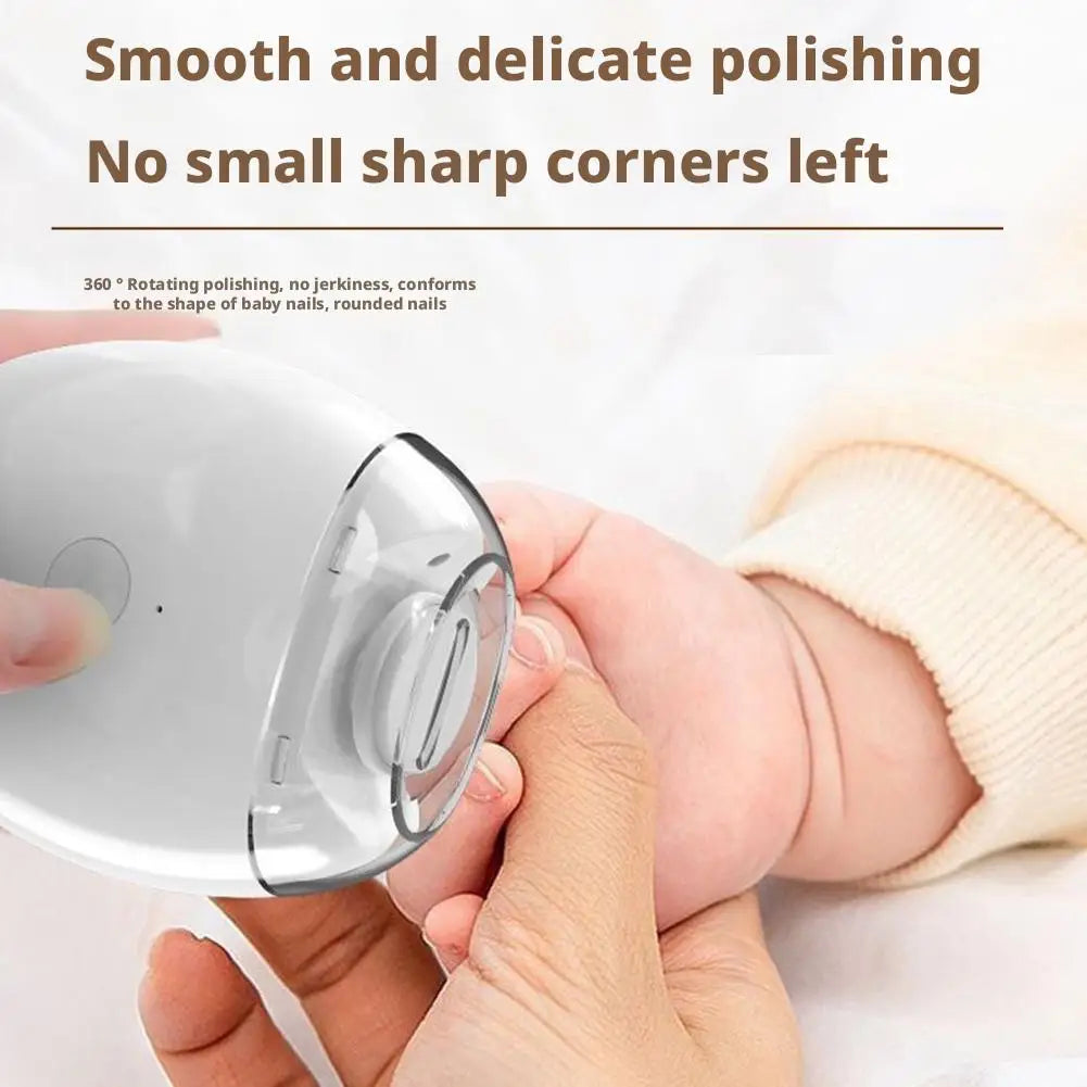 2 IN 1 Electric Nail Clipper Cutter with LED Light Automatic Nail Grinder Trimmer for Baby Adult Mini Manicure Tools Nail Care